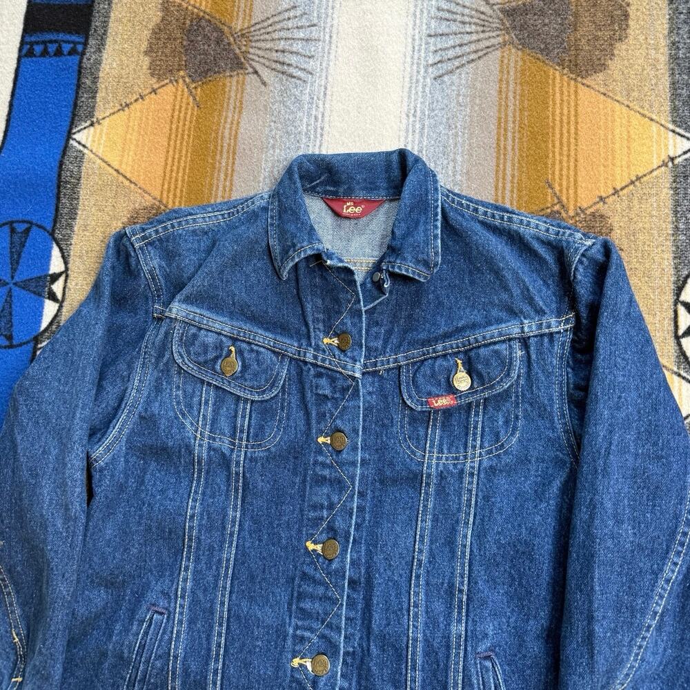 Vintage 80s Women’s MS Lee Denim Jacket Size 5/6 Made In USA - Picture 6 of 8